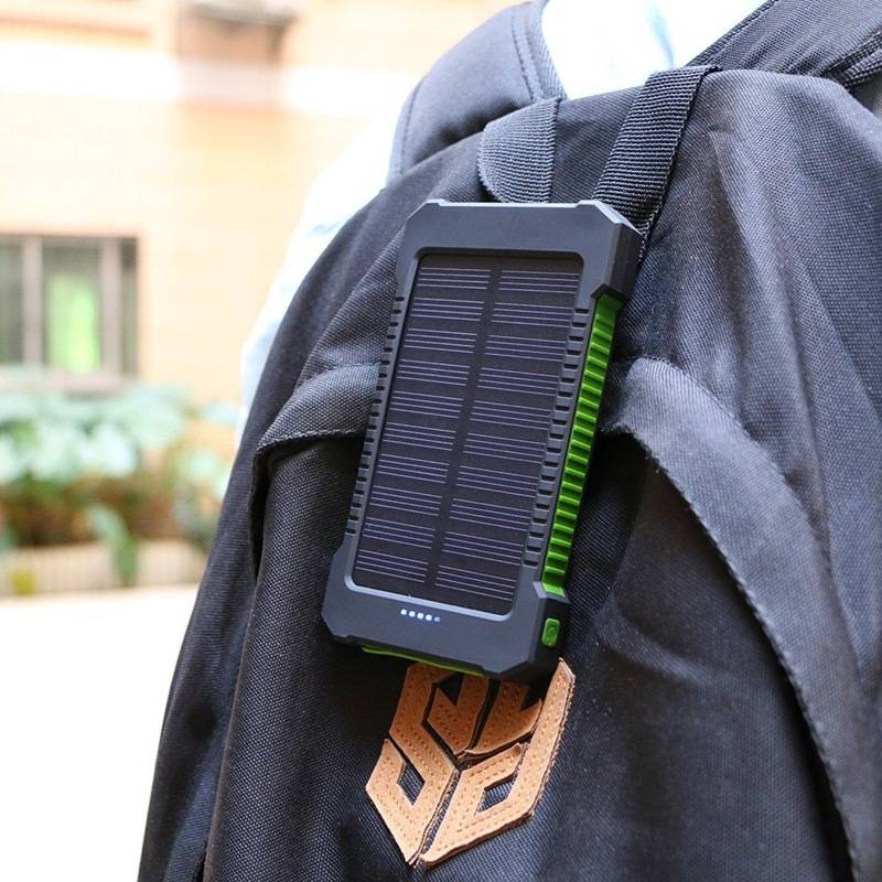 Ready For Ship Waterproof Outdoor Solar Power Bank 20000mah With Strong Camping Light Compass Solar Charger With Hook Up